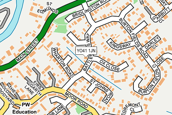 YO41 1JN map - OS OpenMap – Local (Ordnance Survey)