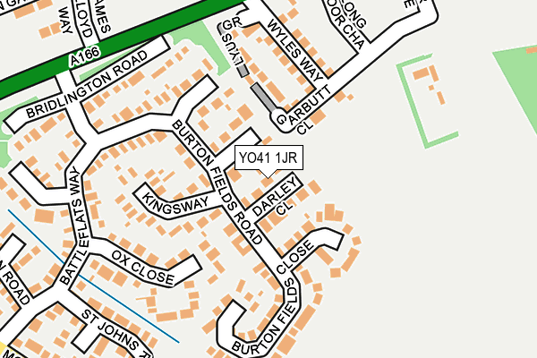 YO41 1JR map - OS OpenMap – Local (Ordnance Survey)