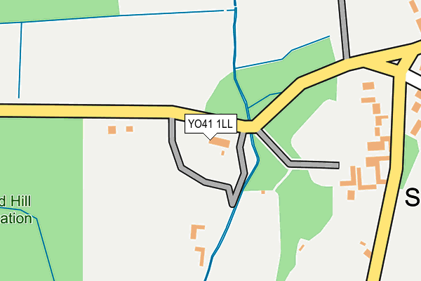 YO41 1LL map - OS OpenMap – Local (Ordnance Survey)