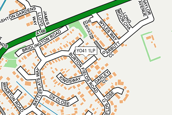 YO41 1LP map - OS OpenMap – Local (Ordnance Survey)