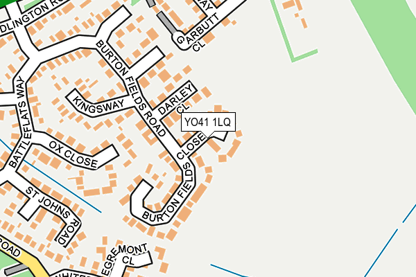 YO41 1LQ map - OS OpenMap – Local (Ordnance Survey)