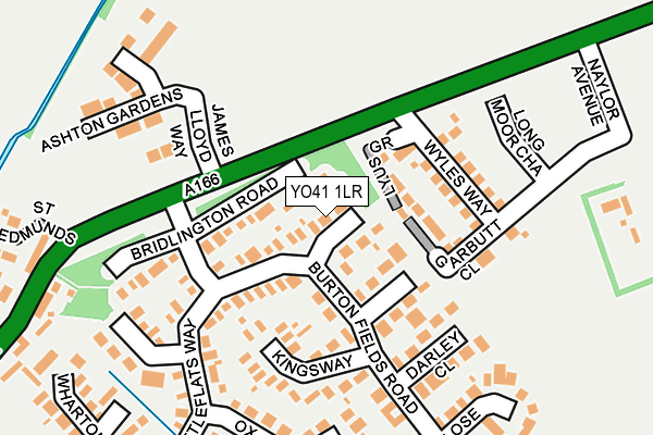 YO41 1LR map - OS OpenMap – Local (Ordnance Survey)