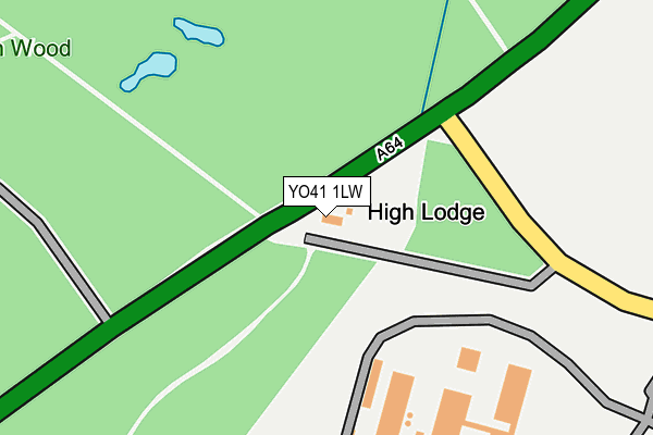 YO41 1LW map - OS OpenMap – Local (Ordnance Survey)
