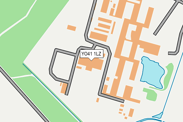 YO41 1LZ map - OS OpenMap – Local (Ordnance Survey)