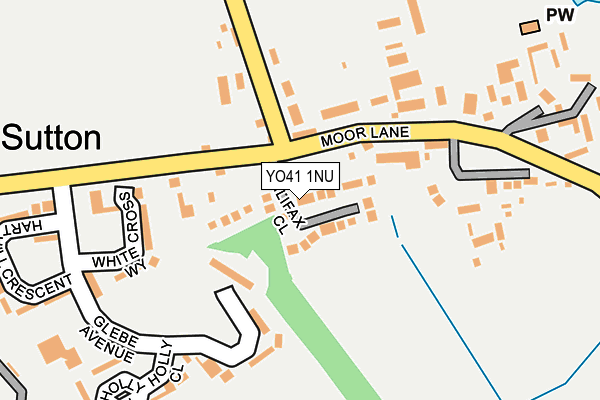 YO41 1NU map - OS OpenMap – Local (Ordnance Survey)