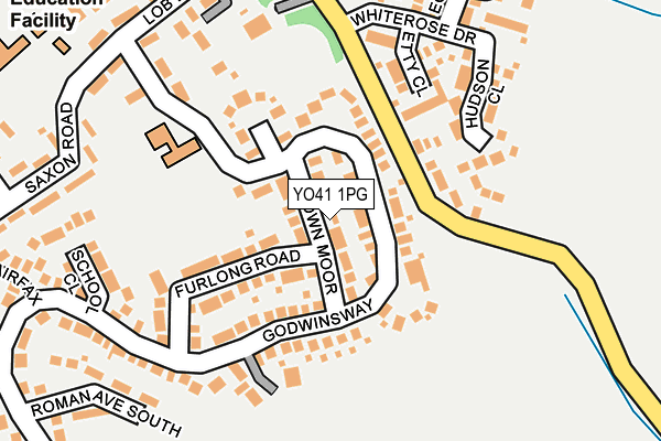 YO41 1PG map - OS OpenMap – Local (Ordnance Survey)