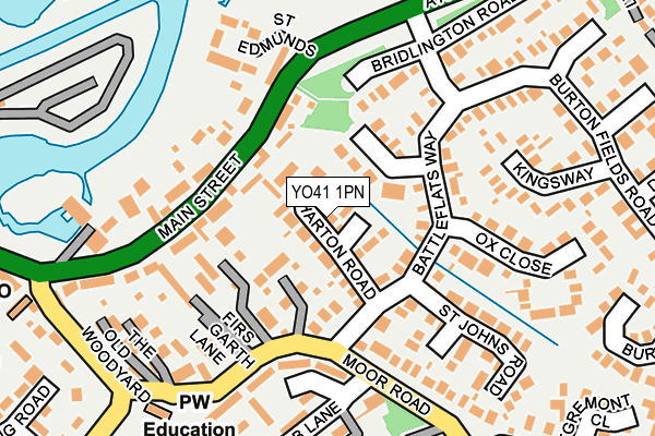 YO41 1PN map - OS OpenMap – Local (Ordnance Survey)