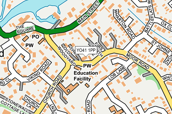YO41 1PP map - OS OpenMap – Local (Ordnance Survey)