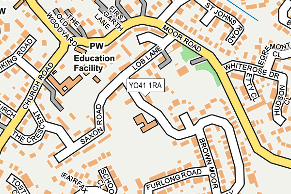 YO41 1RA map - OS OpenMap – Local (Ordnance Survey)