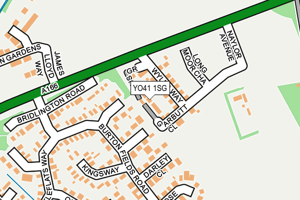 YO41 1SG map - OS OpenMap – Local (Ordnance Survey)