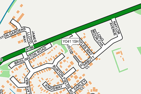 YO41 1SH map - OS OpenMap – Local (Ordnance Survey)