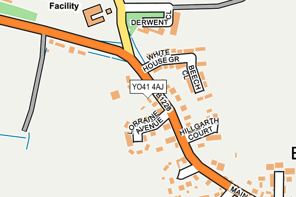 YO41 4AJ map - OS OpenMap – Local (Ordnance Survey)