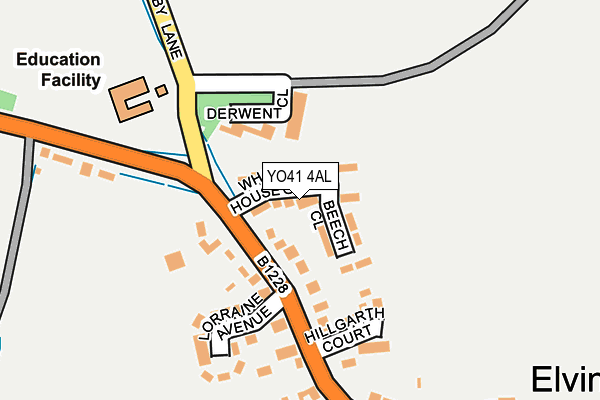 YO41 4AL map - OS OpenMap – Local (Ordnance Survey)