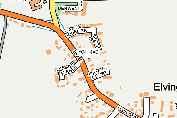 YO41 4AQ map - OS OpenMap – Local (Ordnance Survey)