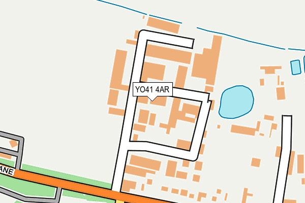 YO41 4AR map - OS OpenMap – Local (Ordnance Survey)