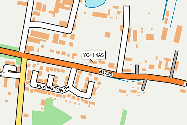 YO41 4AS map - OS OpenMap – Local (Ordnance Survey)