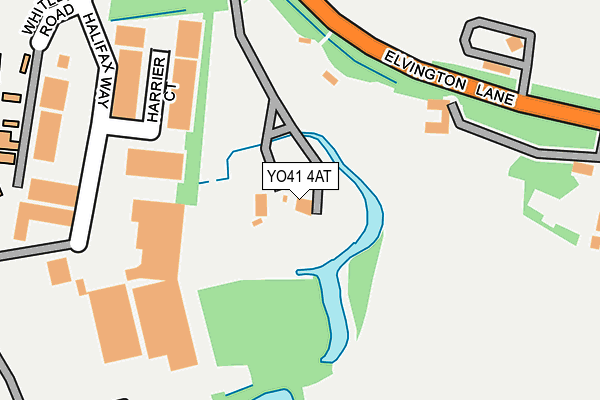 YO41 4AT map - OS OpenMap – Local (Ordnance Survey)