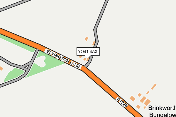 YO41 4AX map - OS OpenMap – Local (Ordnance Survey)