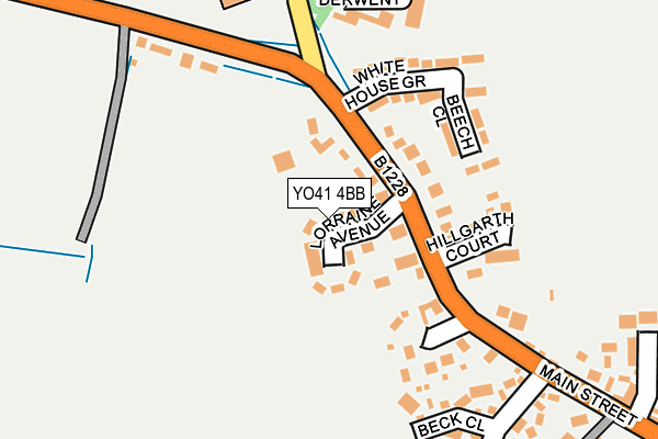 YO41 4BB map - OS OpenMap – Local (Ordnance Survey)