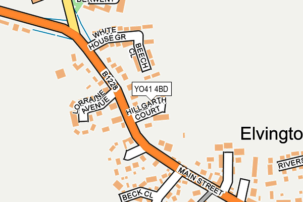 YO41 4BD map - OS OpenMap – Local (Ordnance Survey)