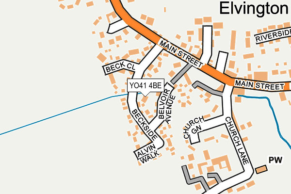 YO41 4BE map - OS OpenMap – Local (Ordnance Survey)