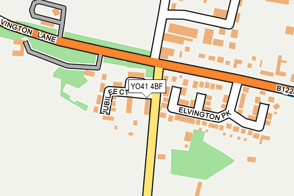 YO41 4BF map - OS OpenMap – Local (Ordnance Survey)