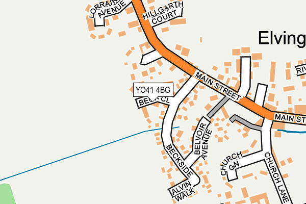 YO41 4BG map - OS OpenMap – Local (Ordnance Survey)