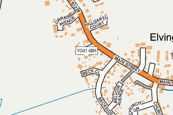 YO41 4BH map - OS OpenMap – Local (Ordnance Survey)