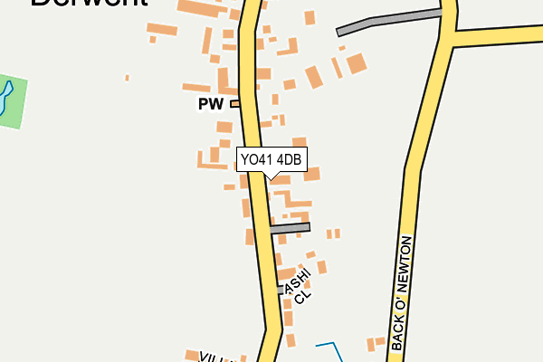 YO41 4DB map - OS OpenMap – Local (Ordnance Survey)