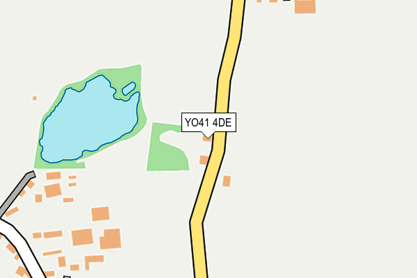 YO41 4DE map - OS OpenMap – Local (Ordnance Survey)