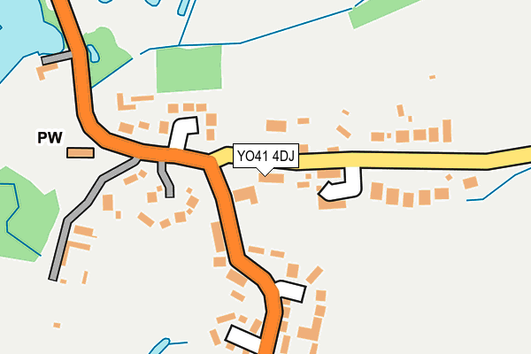 YO41 4DJ map - OS OpenMap – Local (Ordnance Survey)