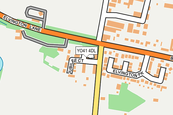 YO41 4DL map - OS OpenMap – Local (Ordnance Survey)