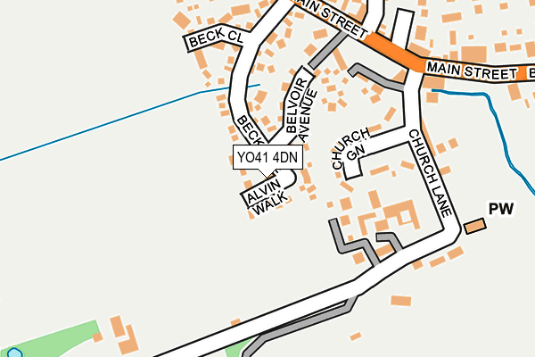 YO41 4DN map - OS OpenMap – Local (Ordnance Survey)