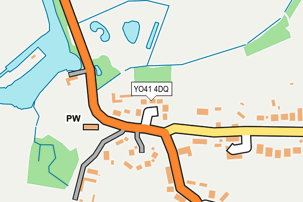 YO41 4DQ map - OS OpenMap – Local (Ordnance Survey)