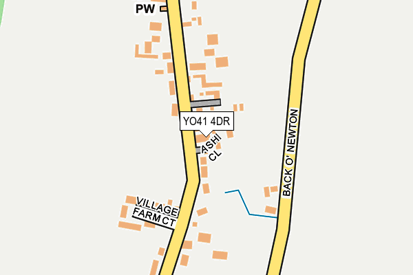 YO41 4DR map - OS OpenMap – Local (Ordnance Survey)