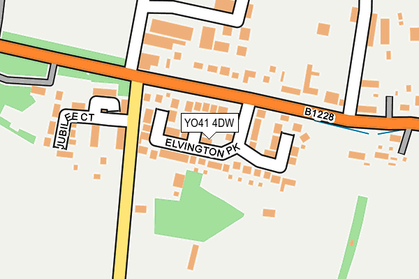 YO41 4DW map - OS OpenMap – Local (Ordnance Survey)