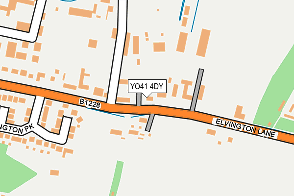 YO41 4DY map - OS OpenMap – Local (Ordnance Survey)