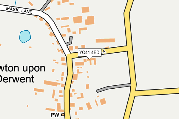 YO41 4ED map - OS OpenMap – Local (Ordnance Survey)