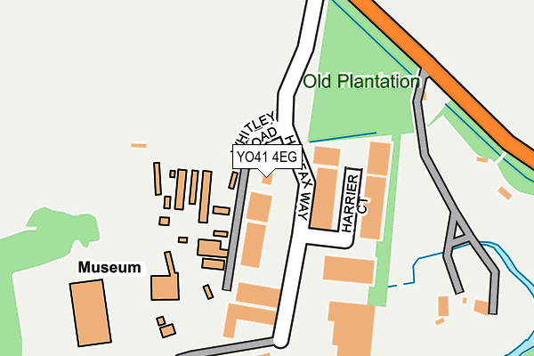 YO41 4EG map - OS OpenMap – Local (Ordnance Survey)