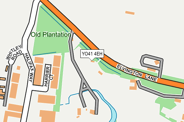 YO41 4EH map - OS OpenMap – Local (Ordnance Survey)