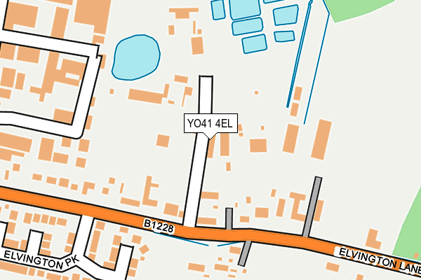 YO41 4EL map - OS OpenMap – Local (Ordnance Survey)