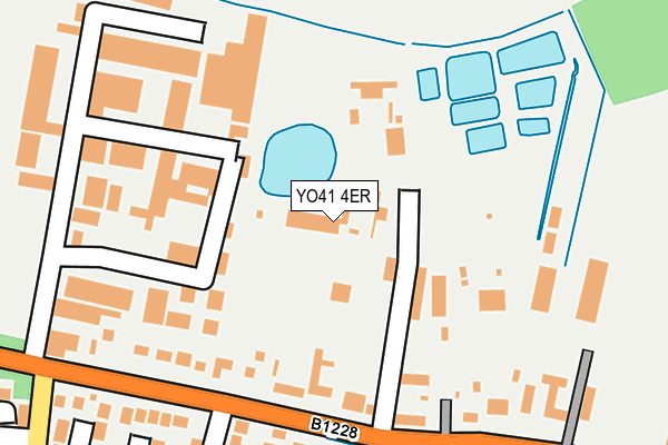 YO41 4ER map - OS OpenMap – Local (Ordnance Survey)