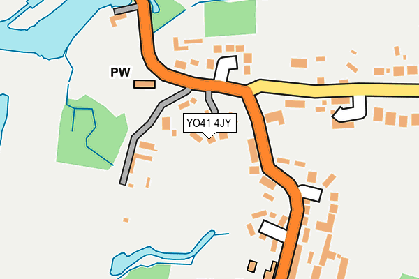 YO41 4JY map - OS OpenMap – Local (Ordnance Survey)