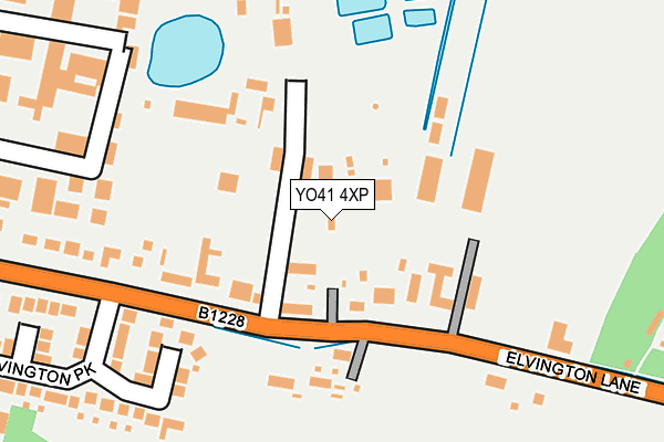 YO41 4XP map - OS OpenMap – Local (Ordnance Survey)