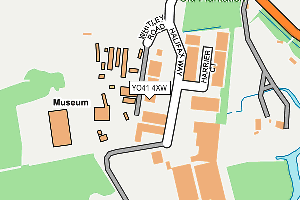 YO41 4XW map - OS OpenMap – Local (Ordnance Survey)