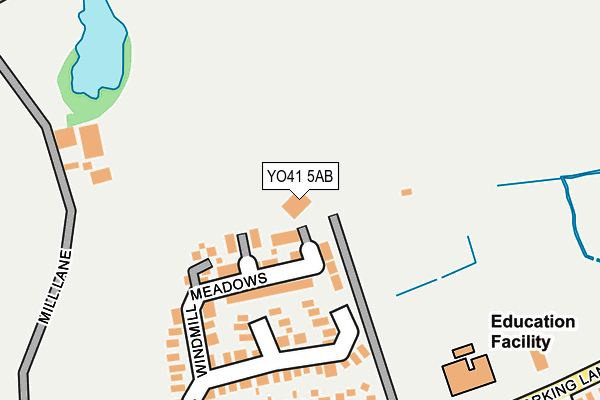 YO41 5AB map - OS OpenMap – Local (Ordnance Survey)