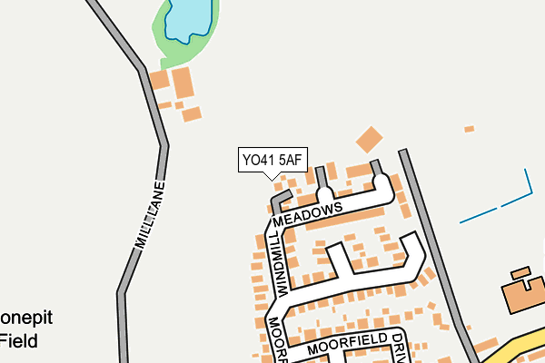 YO41 5AF map - OS OpenMap – Local (Ordnance Survey)