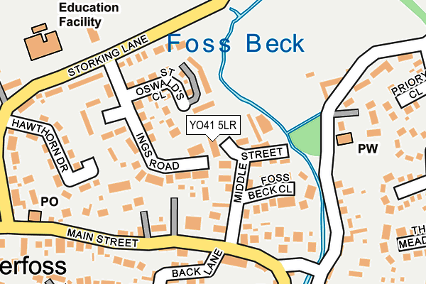 YO41 5LR map - OS OpenMap – Local (Ordnance Survey)