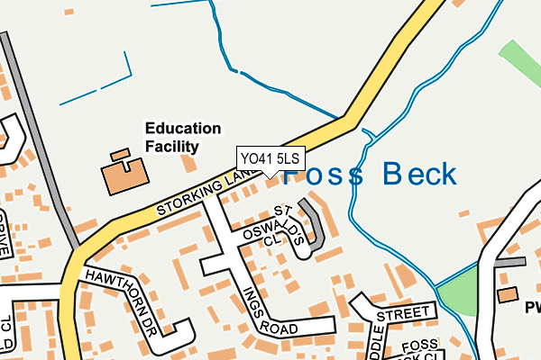 YO41 5LS map - OS OpenMap – Local (Ordnance Survey)