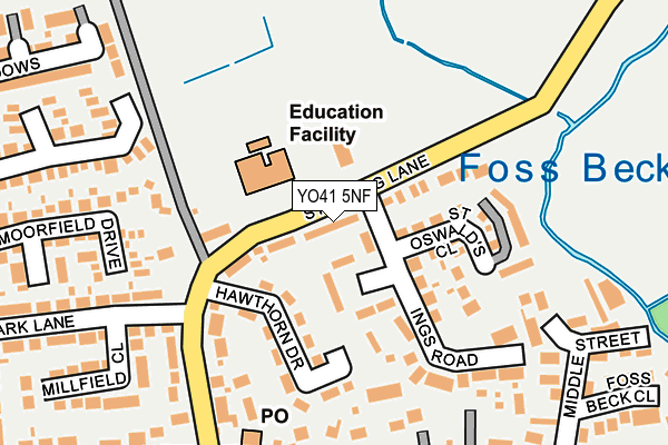YO41 5NF map - OS OpenMap – Local (Ordnance Survey)